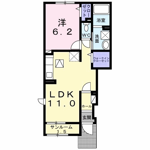 アーバンシティ　Ⅰの間取り