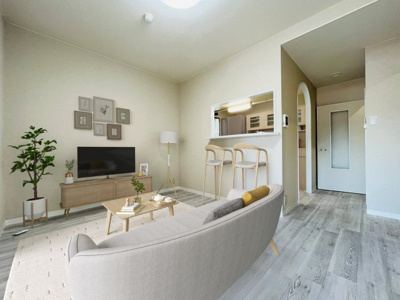 【居間・リビング】ハイツまぐろ