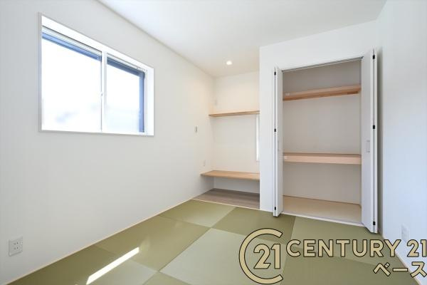 橿原市葛本町 ２号地 ／新築一戸建の和室|■現地撮影写真■ほっこり落ち着ける和室となっております。