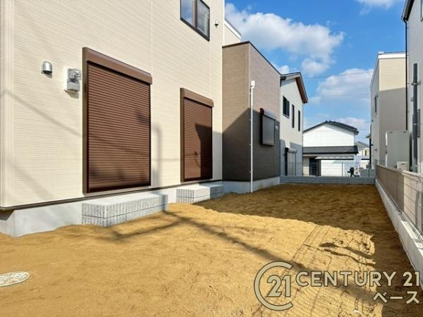 ファーストタウン大野 ２号棟 ／新築一戸建の庭|■現地撮影写真■多用途に使用可能！広々としたお庭があります！