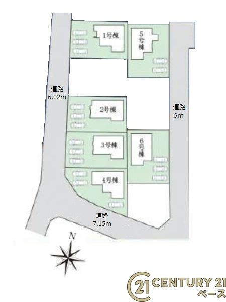 ファーストタウン大野 ２号棟 ／新築一戸建の区画図|■こちらの物件は２号棟です！■