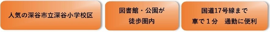 中古戸建　深谷市稲荷町3-5-43（リフォーム住宅）の周辺