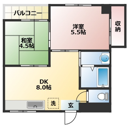 メゾン三晴の間取り