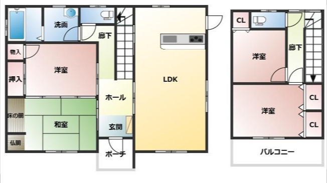 【間取り】 | 目尾戸建