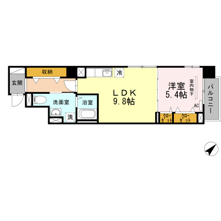 ボンシャンスの間取り