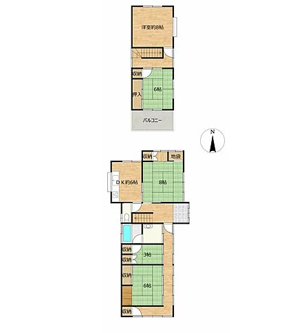 高崎市新町　中古1629の区画図
