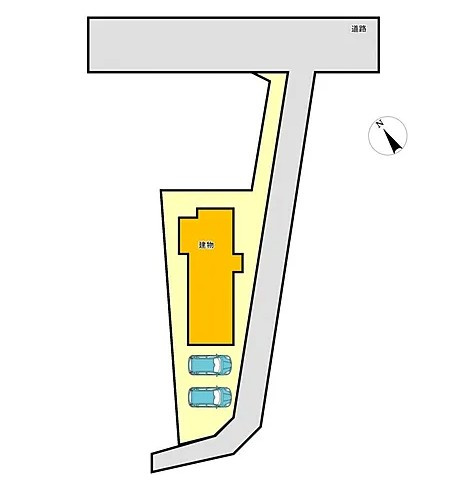 高崎市新町　中古1629の区画図