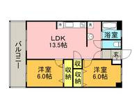 シルクコーポ諏訪野の間取り|シルクコーポ諏訪野305号の間取り