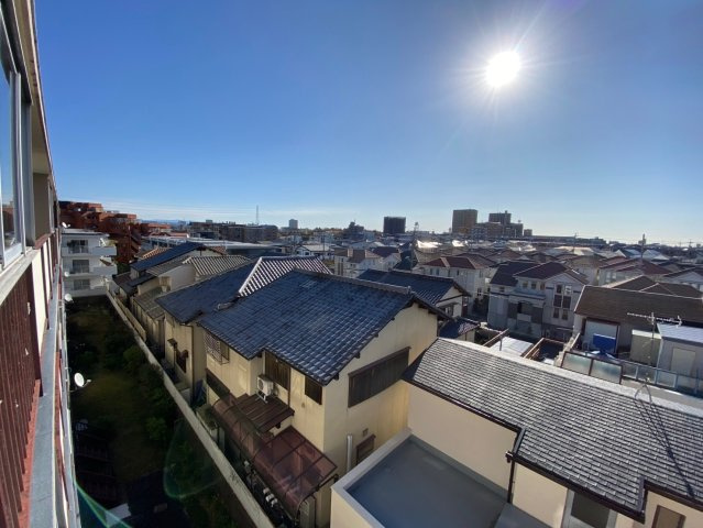 廻間公園マンションの展望|バルコニーからの眺望です。