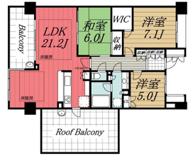 【間取り】 | セントラルパーク・イースト　E棟