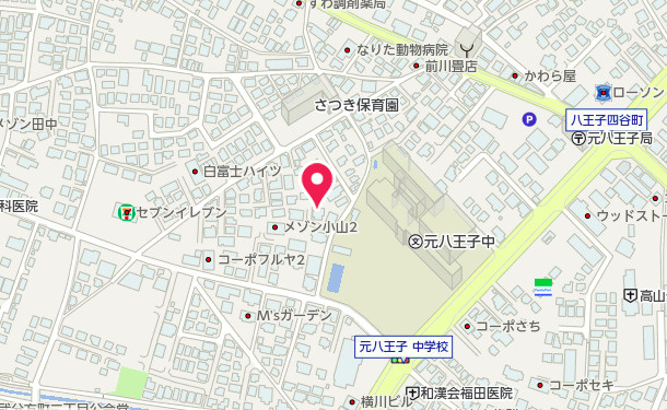 祝：成約済み　八王子市　大楽寺町　新築戸建て　２期の地図|～仲介手数料無料☆八王子ひなた不動産～　八王子市大楽寺町　新築戸建て