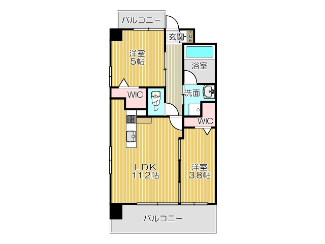 コンダクトレジデンスSANGAMORIの間取り
