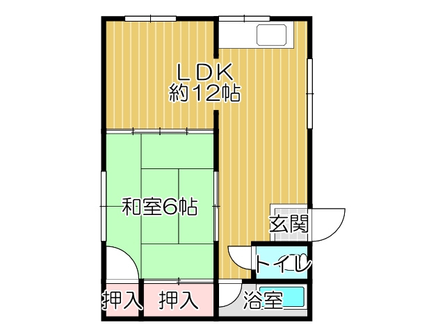 井上アパートの間取り