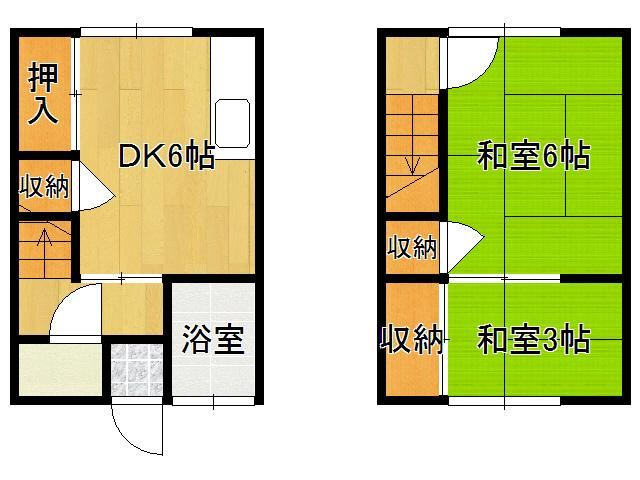 皇后崎荘２の間取り