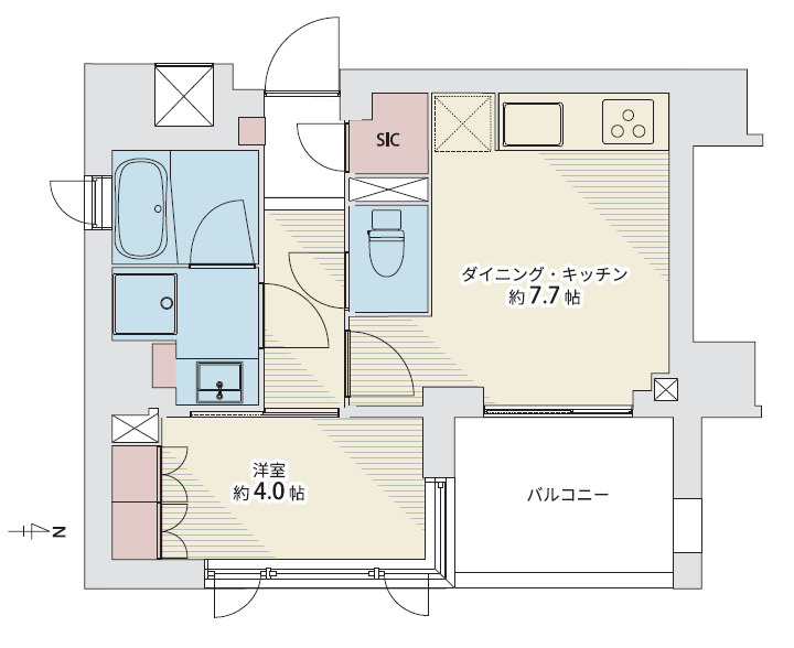 アトラス池尻大橋レジデンスの間取り