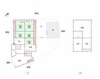【間取り】 | 土蔵も車庫もある築１３５年の家