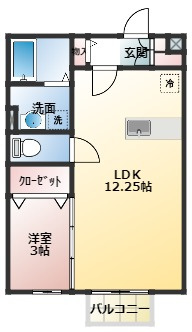 レセンテ紫峰ヶ丘の間取り