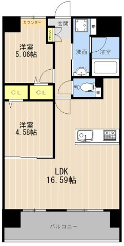 LIBTH菊陽Ⅱの間取り