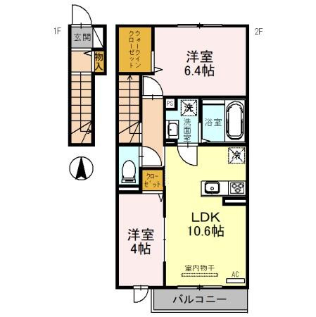 D－room社Ⅱの間取り
