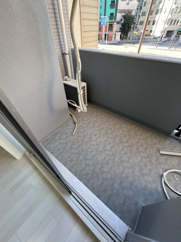 大阪市都島区東野田町４丁目の賃貸マンションのバルコニー