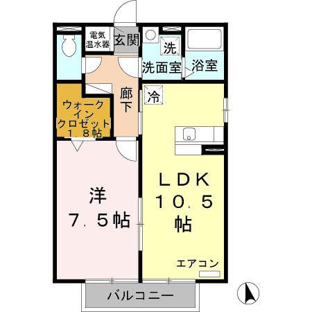 ラフレシール B棟の間取り