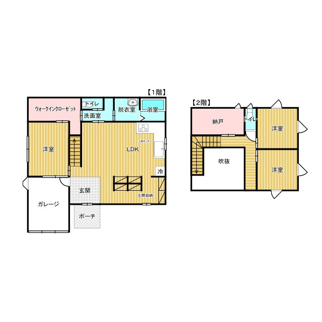 野田市山崎　中古戸建の間取り