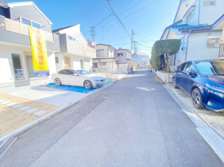 『八王子市新築戸建て』八王子市緑町776-5【仲介手数料無料】　６期の前面道路含む現地写真|～仲介手数料無料☆八王子ひなた不動産～　八王子市緑町　新築戸建て