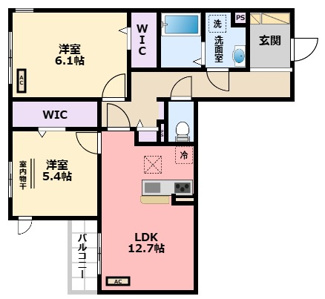 【間取り】 | ラ・メゾン三保町