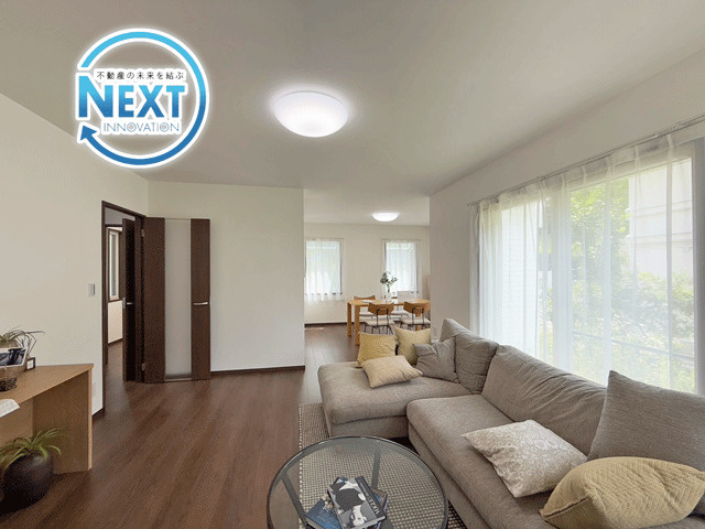 青葉区南吉成1丁目　積水ハウス施工バルコニー付き住宅の居間・リビング