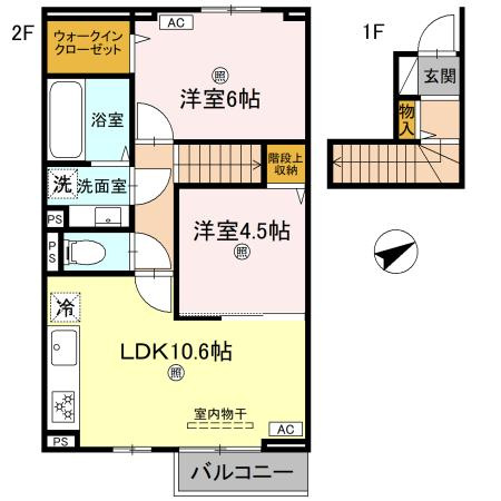 D-ROOM上滝野の間取り