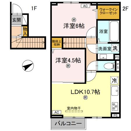 D-ROOM上滝野の間取り