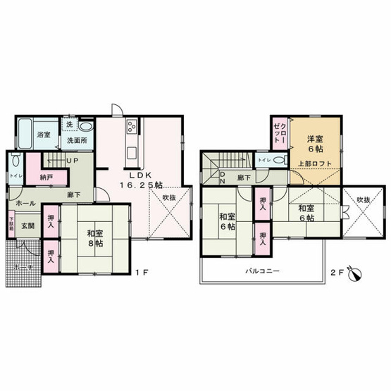 【間取り】 | 高砂市荒井町新浜2丁目　中古戸建 | 4SLDKです。
