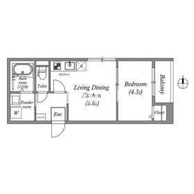 グランディオ鶴橋の間取り