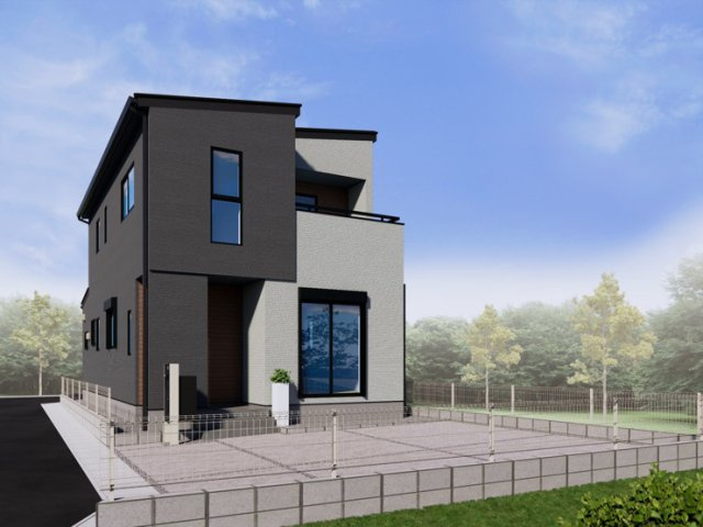 【外観パース】 | 加須市花崎北3丁目　新築戸建　全1棟　1号棟 | 1号棟