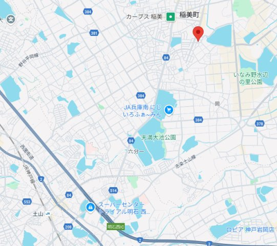 【地図】 | 加古郡稲美町国安第7（全3棟）2号棟