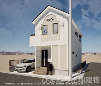 【外観】 | 寒川町一之宮3丁目  1号棟 6期 | イメージパース（完成時に現況と異なる場合は現況優先となります）