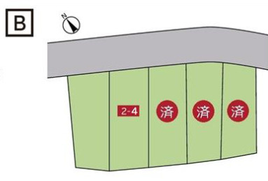【土地図】 | 加古川市平岡町一色西　土地　B2-4号地 | （B）2-4号地　約59.3坪です。