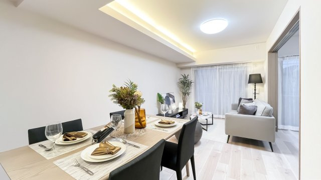 【居間・リビング】 | レーベンハイム常盤台プラザ | おしゃれな居間です