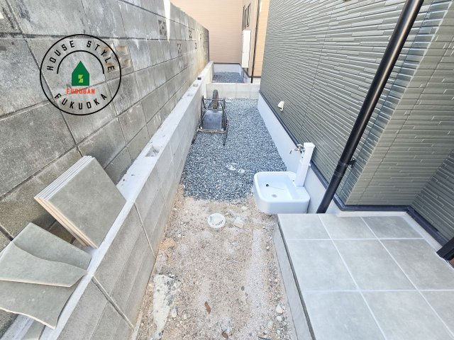 大野城市南ヶ丘6丁目第3-4棟（1号棟）の庭|お庭で自由な時間を過ごせます。