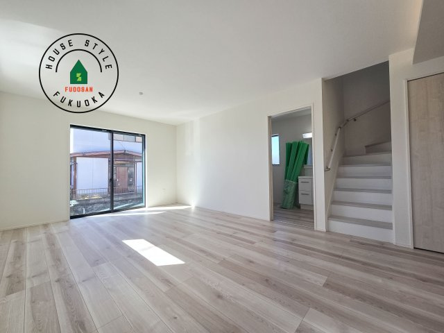 大野城市南ヶ丘6丁目第3-4棟（1号棟）のダイニング|ご家族を近くに感じられる対面キッチンのLDK。会話もはずみそうですね。