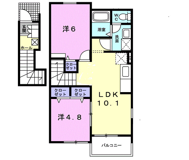 【間取り】 | ハナミズキＢ