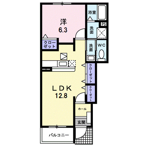 【間取り】 | ブレッザ・ジャルディーノ壱番館