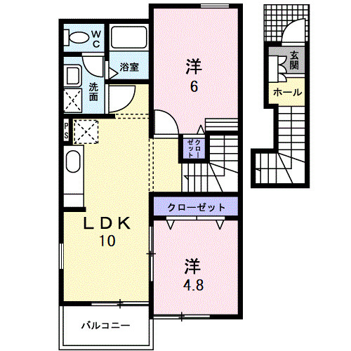 【間取り】 | ポラリス　弐番館