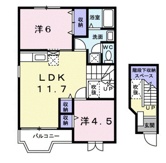 【間取り】 | ファミールメゾンＢ