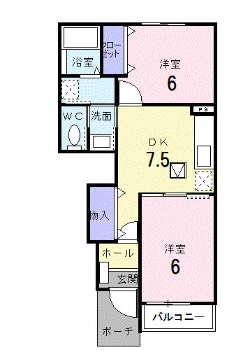 サンモールＢの間取り