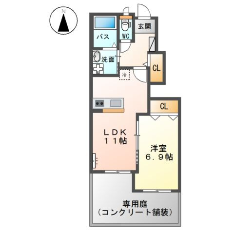 【間取り】 | Ｐｕｒｅ　Ｒｉｓｅ　宮田