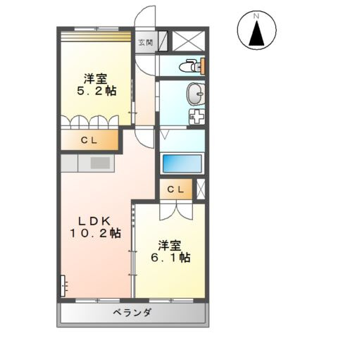 【間取り】 | Ｖｉｖｒｅ高田