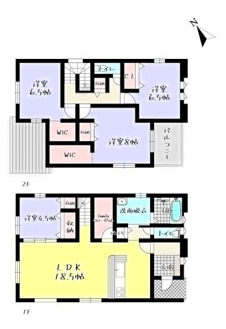 ーAdoble＋アドブルー小倉北区三郎丸3丁目2期　【小倉北区　新築戸建て】の完成予想図|ーAdoble＋アドブルー小倉北区三郎丸3丁目2期　【小倉北区　新築戸建て】