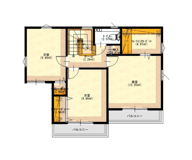 LDKの他に４部屋あるので、ご家族でお使いいただけます。