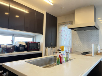 【キッチン】 | 宮原町　戸建 | ペニンシュラキッチンで作業スペースも大きいです。